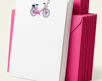 Tarjetas de notas de tenis con sobres de colores (paquete de 10)