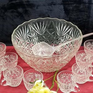 Punch Bowl Set Anchor Hocking Arlington - Etsy