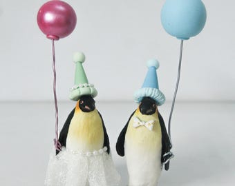 Penguin birthday cake topper, Zoo themed, animal cake topper, Pittsburgh penguins lover theme, baby shower topper