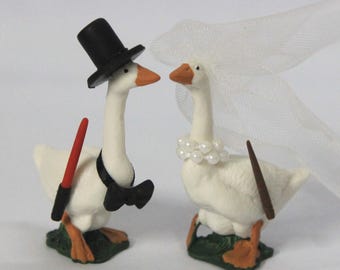 Goose Cake Topper Movie Themed Wedding Cake Topper, Witch idea cake decoration, Farm Rustic Barn Country Fairy theme