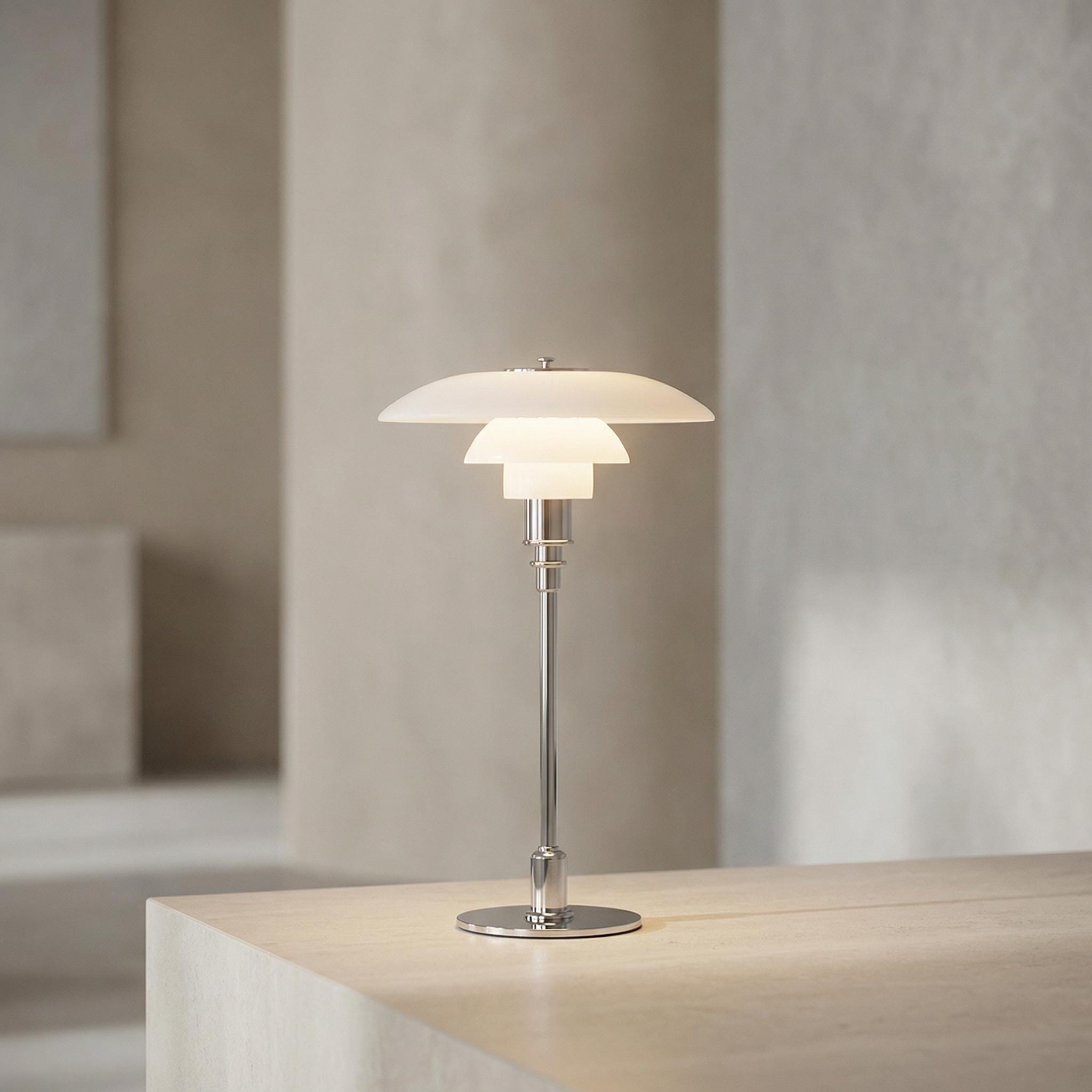 Nordic Glass Table Lamp, Minimalist Scandinavian Bedside Light, Elegant ...
