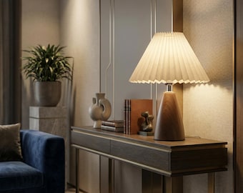 Lampe de table LED rétro, abat-jour en polaire confortable, veilleuse de chevet, décoration d'intérieur minimaliste