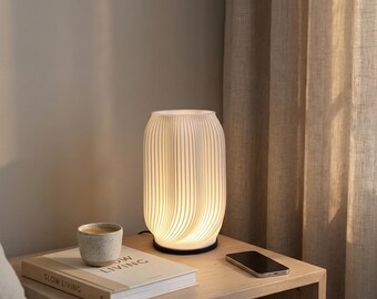 Lampe de table vase de fleurs minimaliste nordique, éclairage d'ambiance artistique