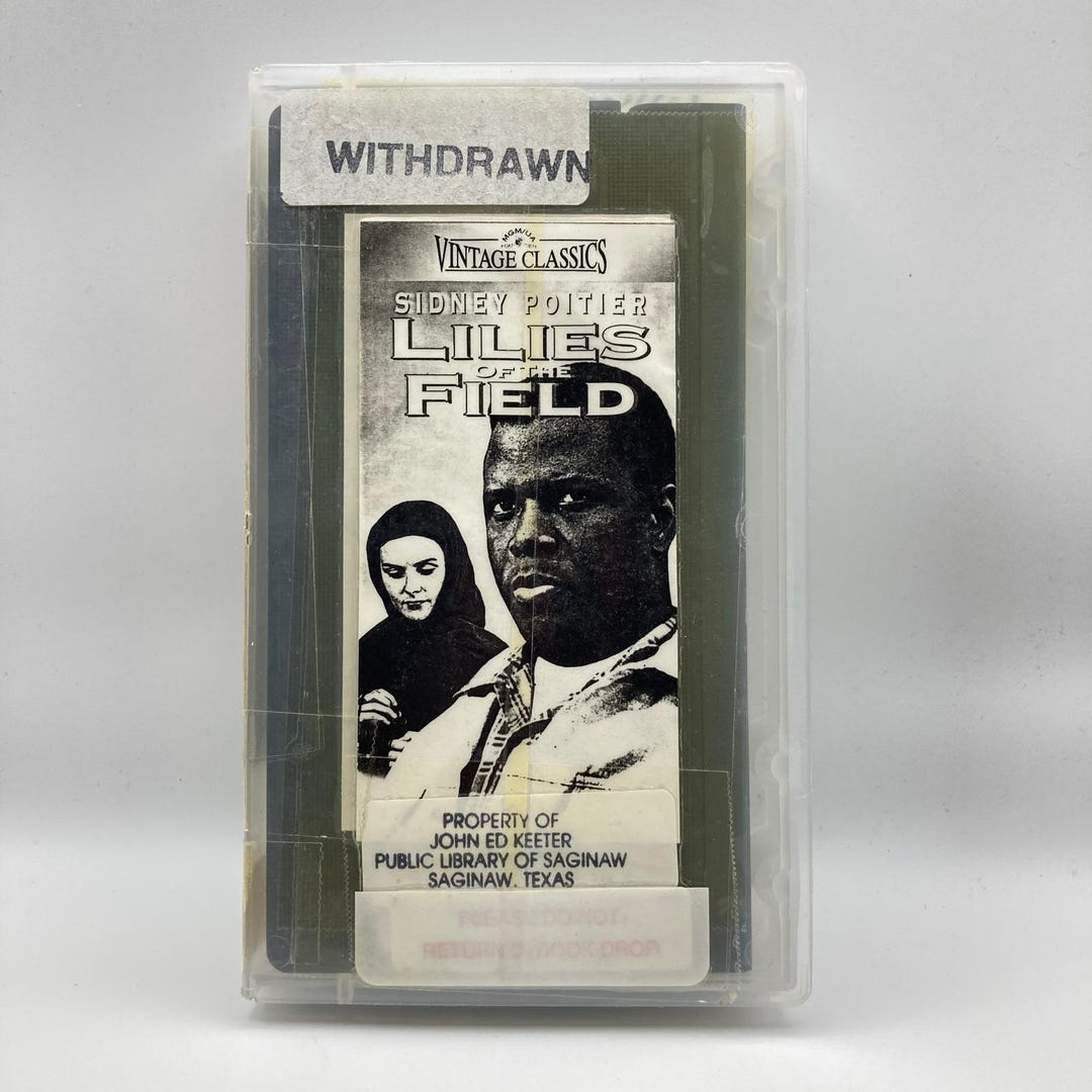 Vintage Classics 1963 Film Lilies of the Field VHS Cassette Tape Sidney ...