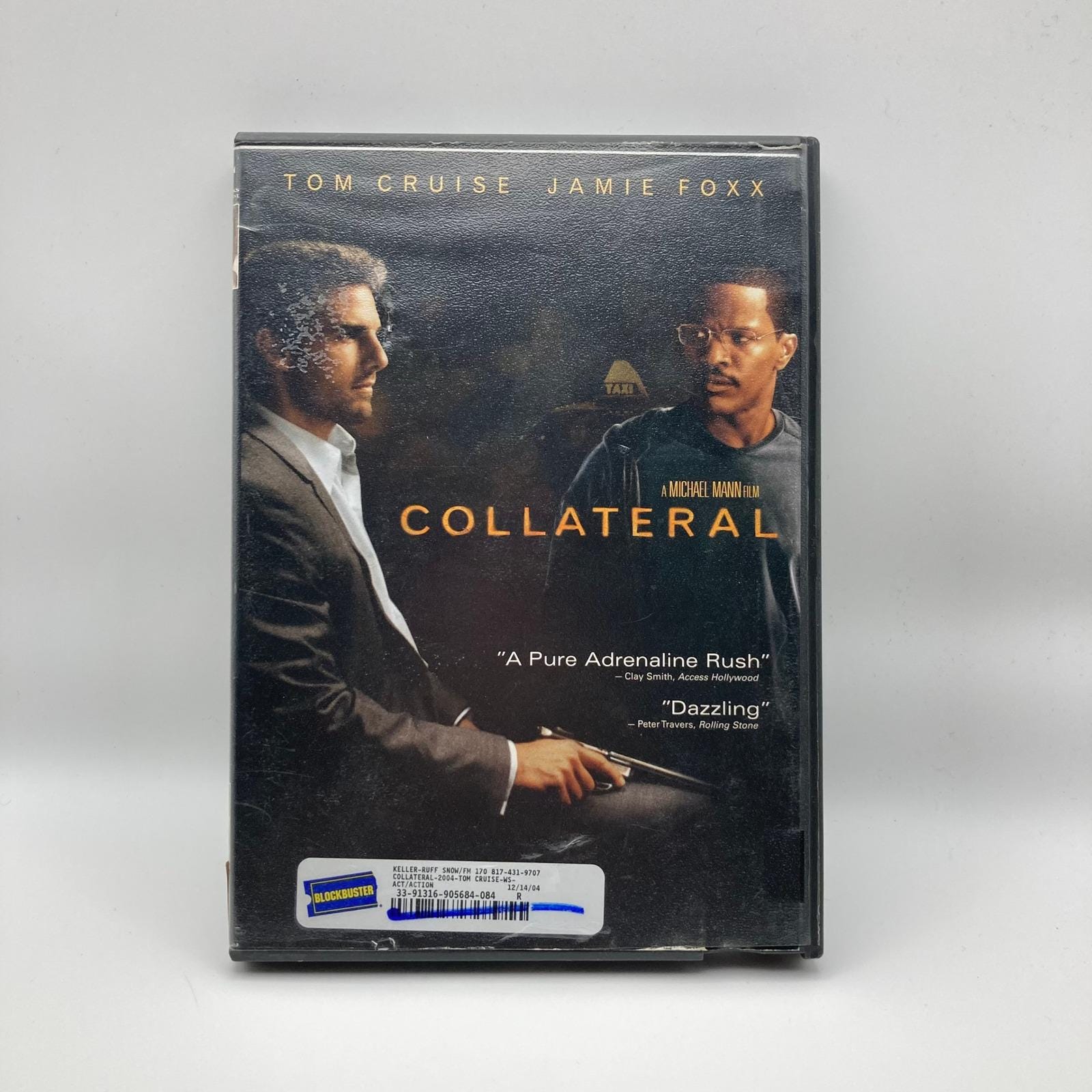 Collateral DVD Tom Cruise Jamie Foxx Michael Mann Blockbuster Case ...