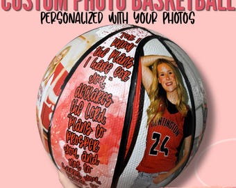 Personalized Photo Basketball: Custom Designed Panels
