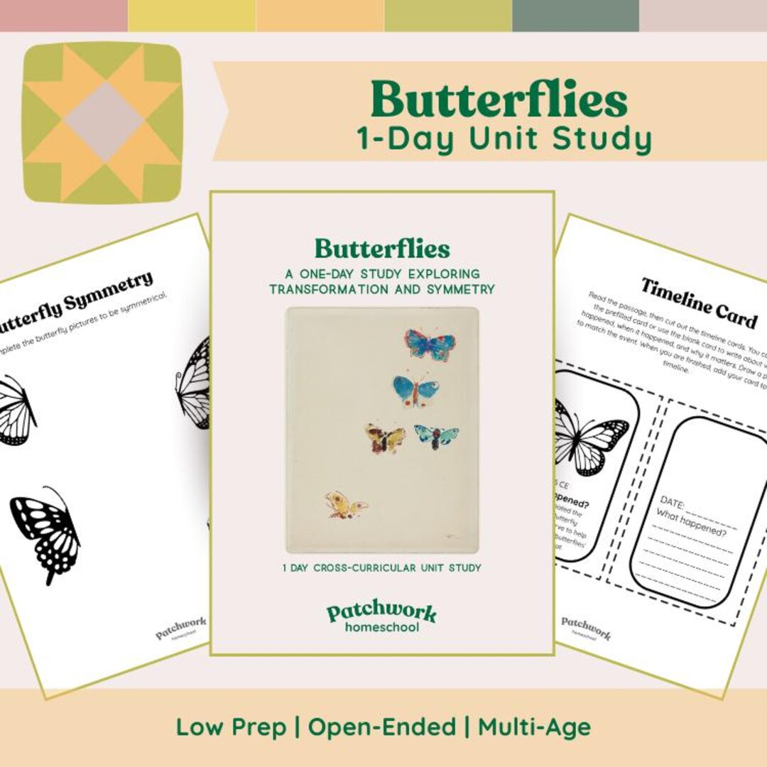Butterfly Unit Study | 1-day Printable Nature Activities (digital ...