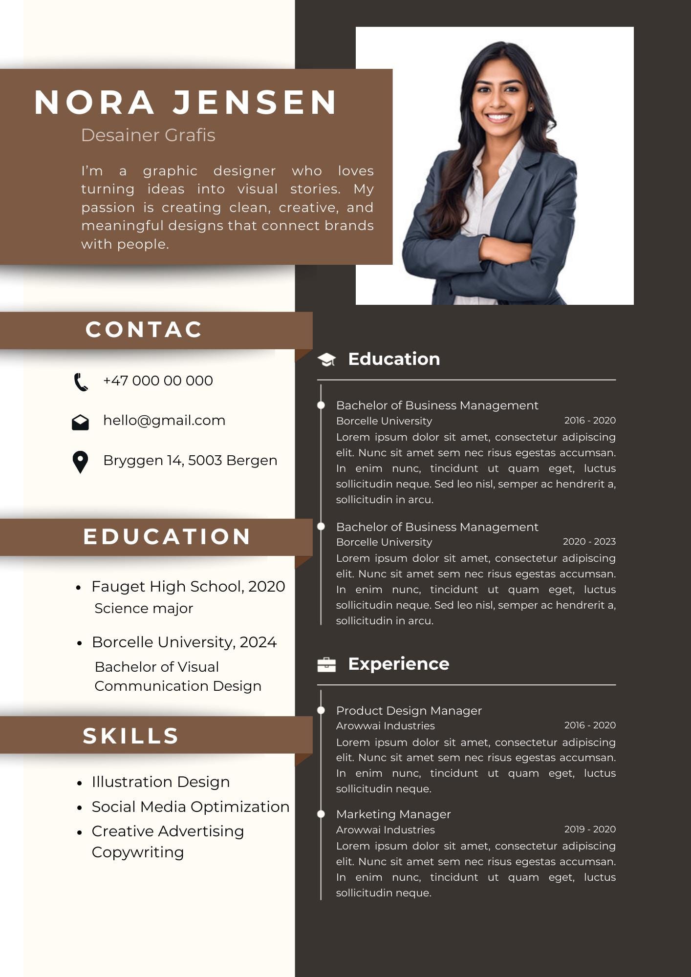 Minimalist Resume Template L Canva CV Template L Instant Download L ...
