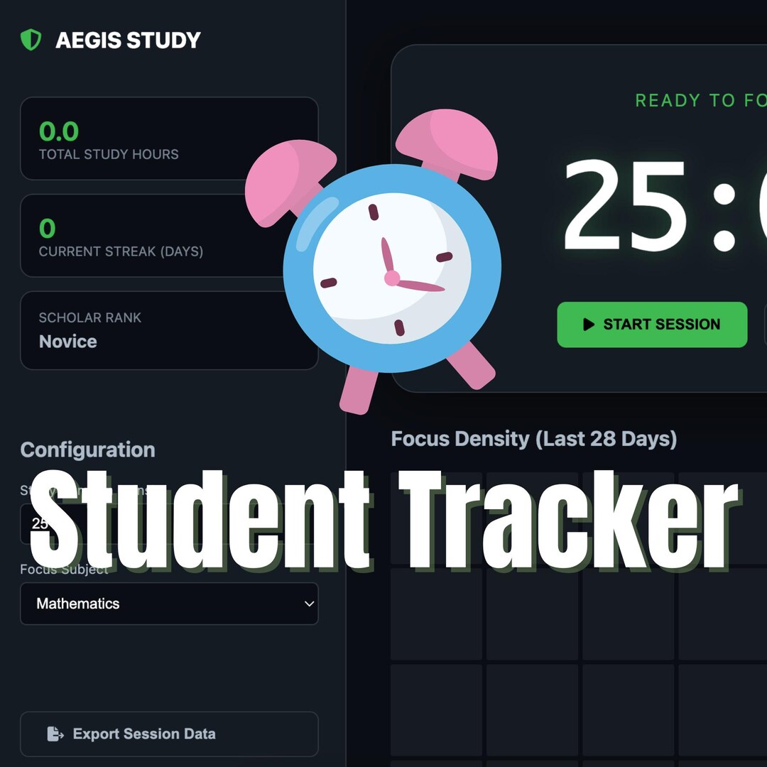 Study Time & Session Log / HTML Tool for Studying - Etsy