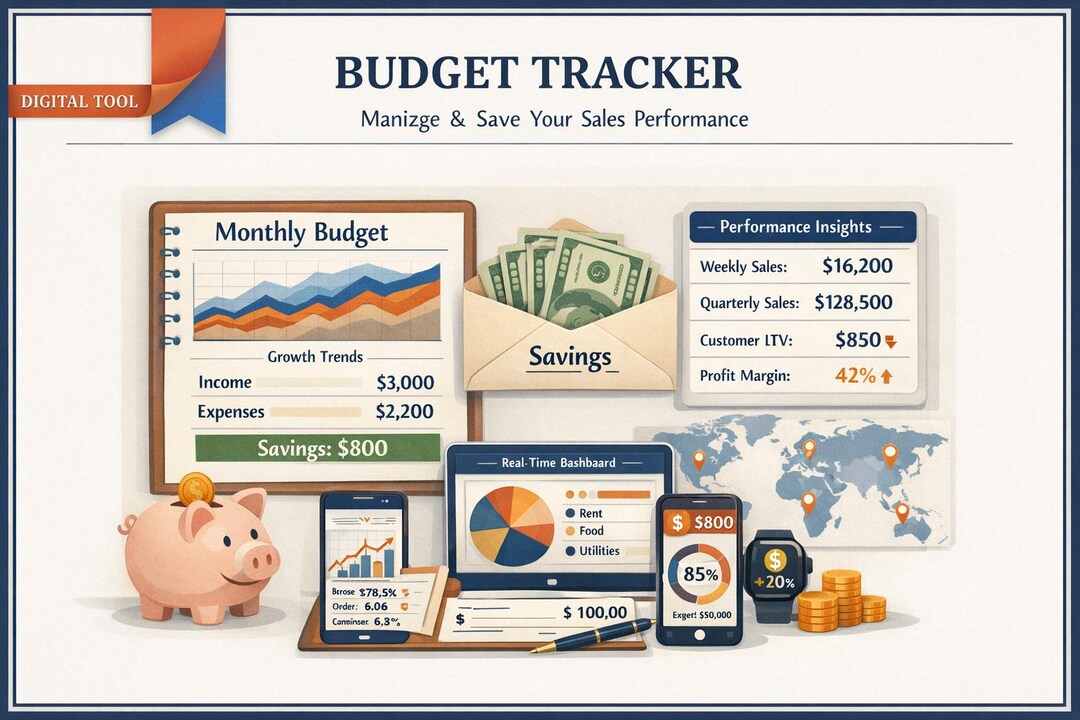 Simple Digital Budget Planner HTML | Casual Expense Tracker | Easy ...