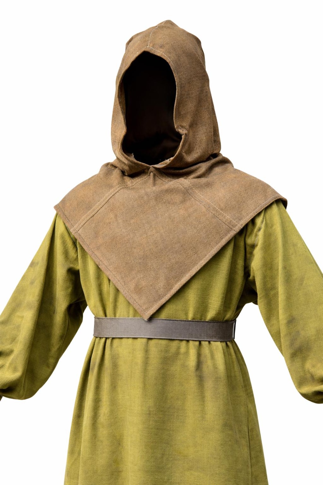 Medieval Worker Robe Medieval Hooded Tunic Costume – Renaissance Peasant Monk Robe Set ...