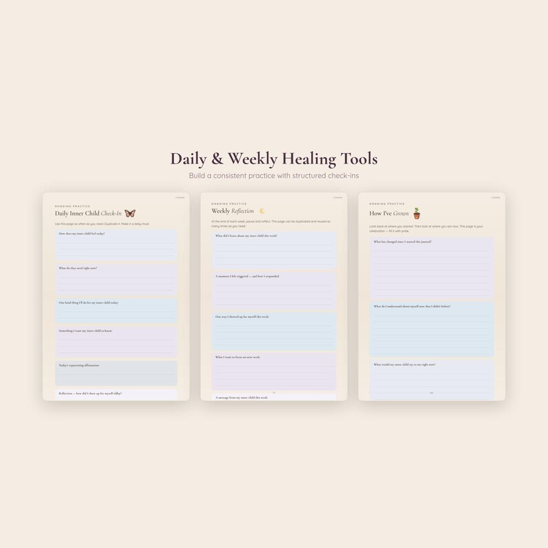 Inner Child Healing Journal | Printable Shadow Work Workbook | Self ...