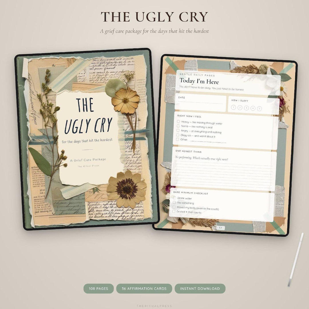 Grief and Loss Workbook, Coping With Grief Journal, Memorial Digital ...