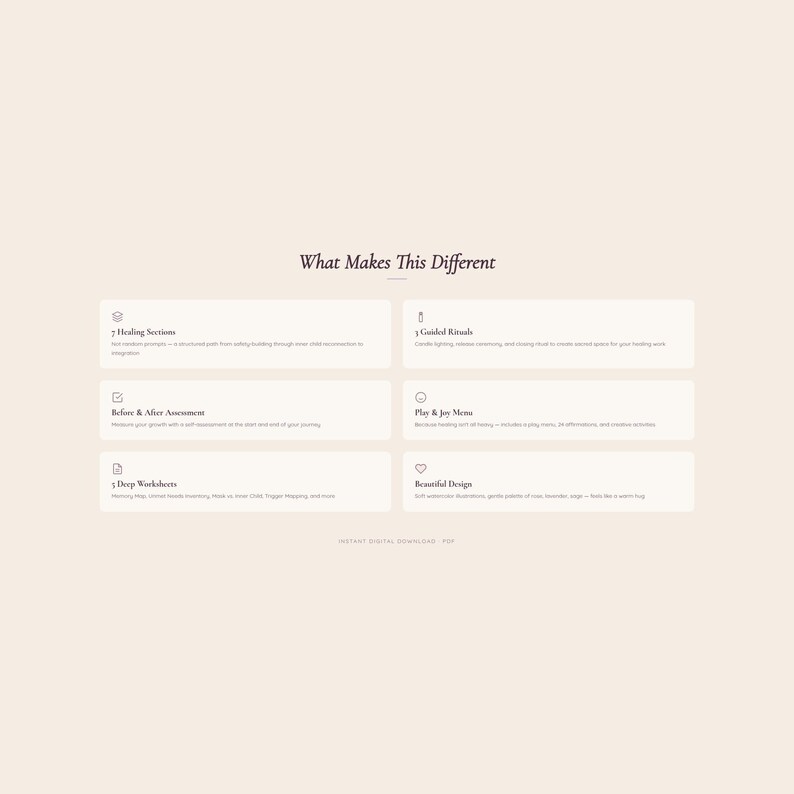 Inner Child Healing Journal | Printable Shadow Work Workbook | Self ...