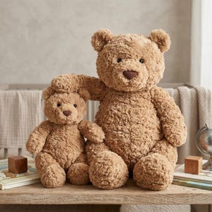 Klassieke knuffelbeer: zachte knuffel, gezellig metgezel voor kinderen