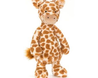 Jellycat Bashful Giraffe Plush Toy, Medium 30.48cm, Soft Stuffed Animal