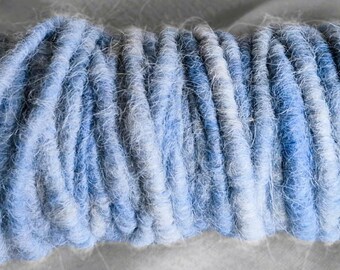 100% Alpaca Yarn | Blue White Variation | Corespun (~20 yards)