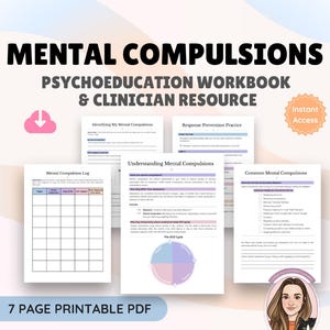 Mental Compulsions Psychoeducation Workbook | Purely Obsessional OCD (Pure O) | Rumination | Therapist Resource