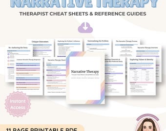 Paquete de Terapia Narrativa: Indicaciones, preguntas y guías rápidas para las sesiones del terapeuta.