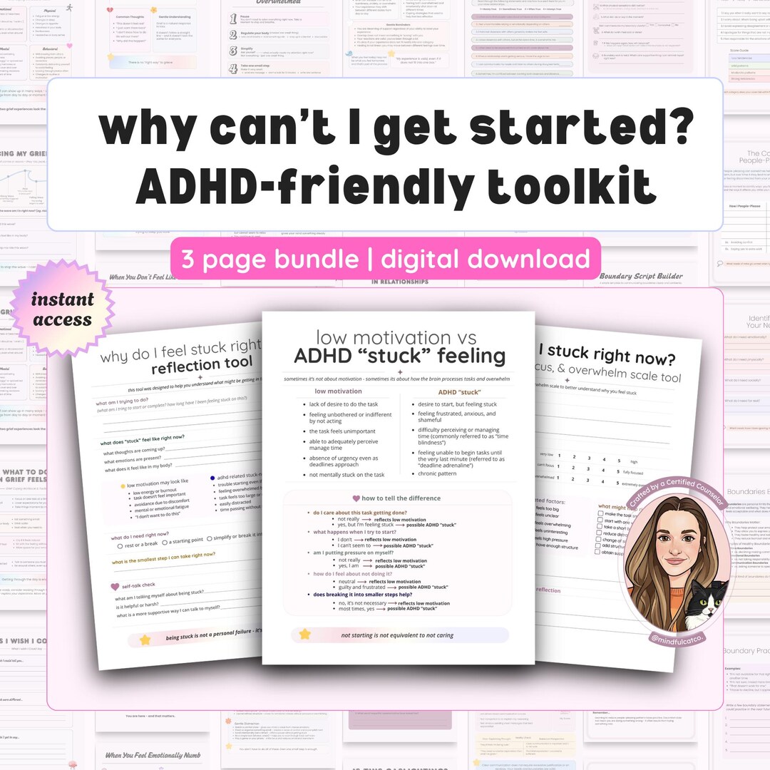 ADHD Motivation & Overwhelm Help | Task Paralysis and Executive ...