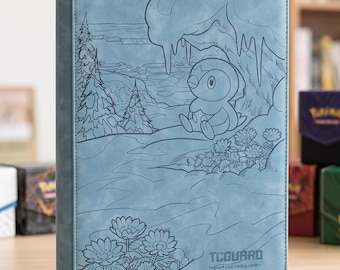 Piplup IR Custom Laser Engraved Pokemon Card Binder | TCG Trading Card Album | VaultX (Made to Order)