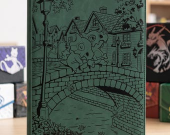 Cubone IR Custom Laser Engraved Pokemon Card Binder | TCG Trading Card Album | VaultX (Made to Order)
