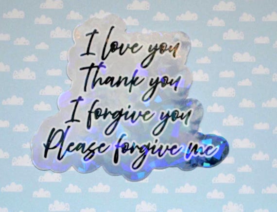 Sticker / I Love You, Thank You / The Pitt TV Show / Holographic / Waterproof Vinyl