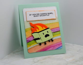 Funny Card / Burn Brightly Dumpster Fire
