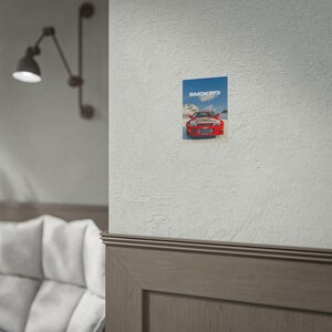 Poster arrotolato "Il fumo uccide le auto da rally" / Stampa da corsa, Sport motoristici d'epoca immagine 10