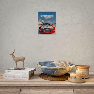 Poster arrotolato "Il fumo uccide le auto da rally" / Stampa da corsa, Sport motoristici d'epoca immagine 14