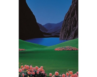 Surreal Valley Landscape Poster | Rolled Art Poster