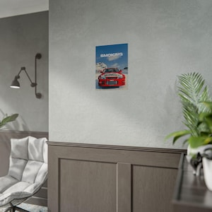 Poster arrotolato "Il fumo uccide le auto da rally" / Stampa da corsa, Sport motoristici d'epoca immagine 5