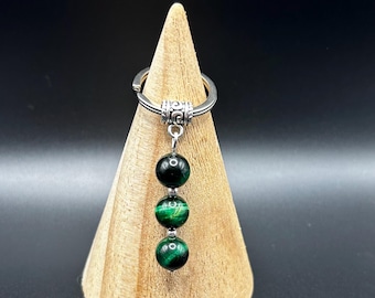 Green Malachite Keychain | Transformation Crystal Keychain | Healing Gemstone Keychain | Carry the Light Collection | Handmade Gift