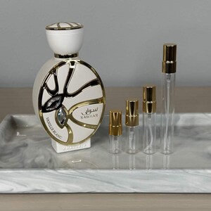 Khadlaj Sawaar Vanille Blanc Perfume Sample | Arab Middle Eastern Fragrance Decant