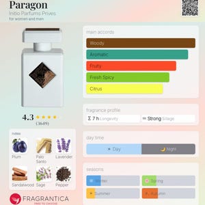 Initio Paragon Perfume Sample | Niche Luxury Fragrance Decant | Palo Santo Relaxation afbeelding 3