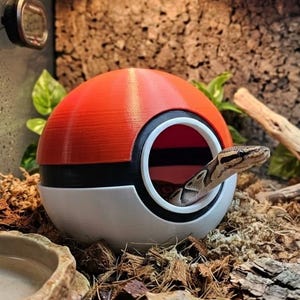 Custom Poké-Hide for Reptiles | 3D Printed PETG Open Base Cave | Snake & Gecko Terrarium Decor | Custom Enclosure Accessory