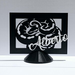 Custom Ball Python Name Sign | Reptile Room Decor | Personalized Snake Silhouette Stand | Pet Nameplate & Reptile Lover Gift