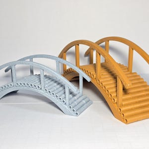 3D Printed Bamboo Log Bridge | Reptile Terrarium Enclosure Decor (PETG PLA)