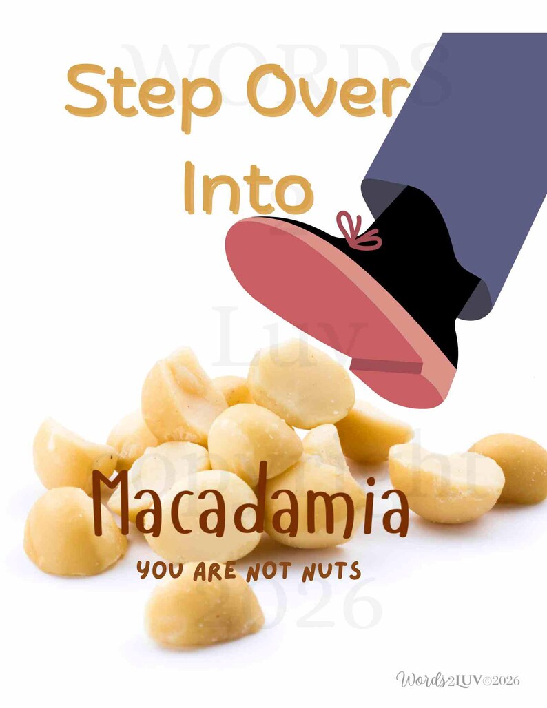 Step Off Humorous Step Over Into Macadamia Humorous Mini Poster - Etsy