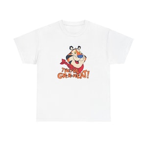 Camiseta unisex de algodón con estampado gráfico de Tony el Tigre, el chico con síndrome de Tourette.