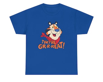 Tourette's Guy Meme Tony the Tiger Unisex Cotton Graphic T-Shirt
