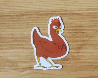 Chicken standing sticker