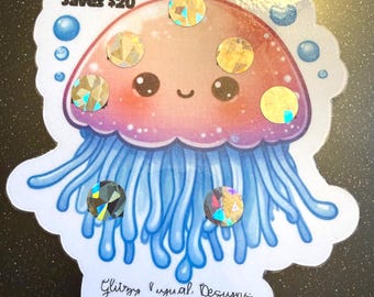 Jelly fish Die-cut Scratcher Saver