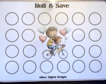 Father/Daughter Roll & Save A5 savers