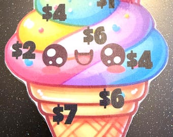 Kawaii Ice Cream Savings Challenge | Printable A6 Cash Stuffing Tracker