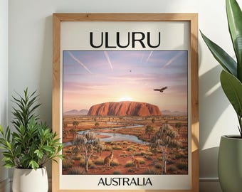 ウルルポスター｜オーストラリアのウォールアート｜アウトバックプリント｜旅行ウォールアート｜ホームデコレーション
