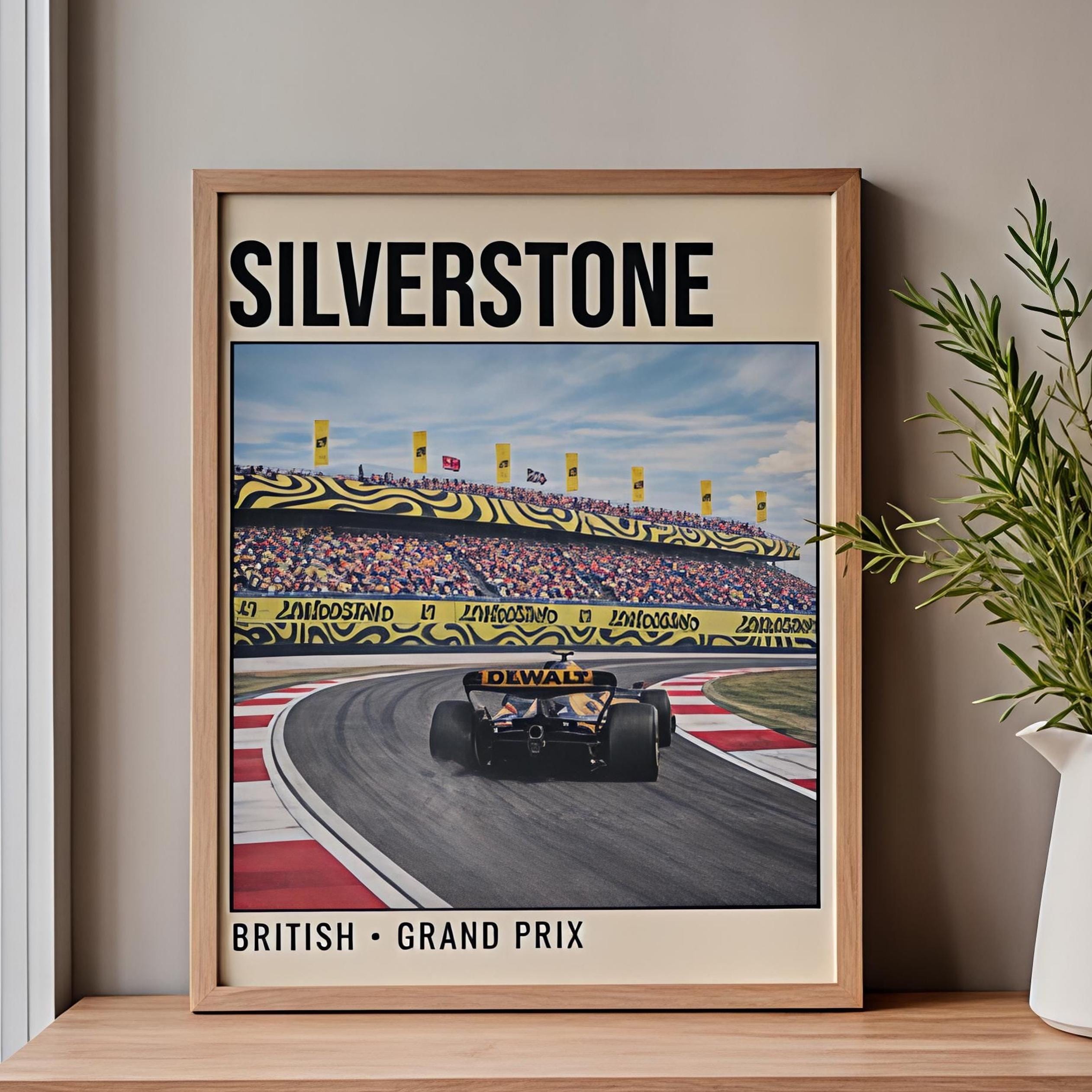Silverstone Print Silverstone F1 Poster | British Grand Prix Track Art | Motorsport ...