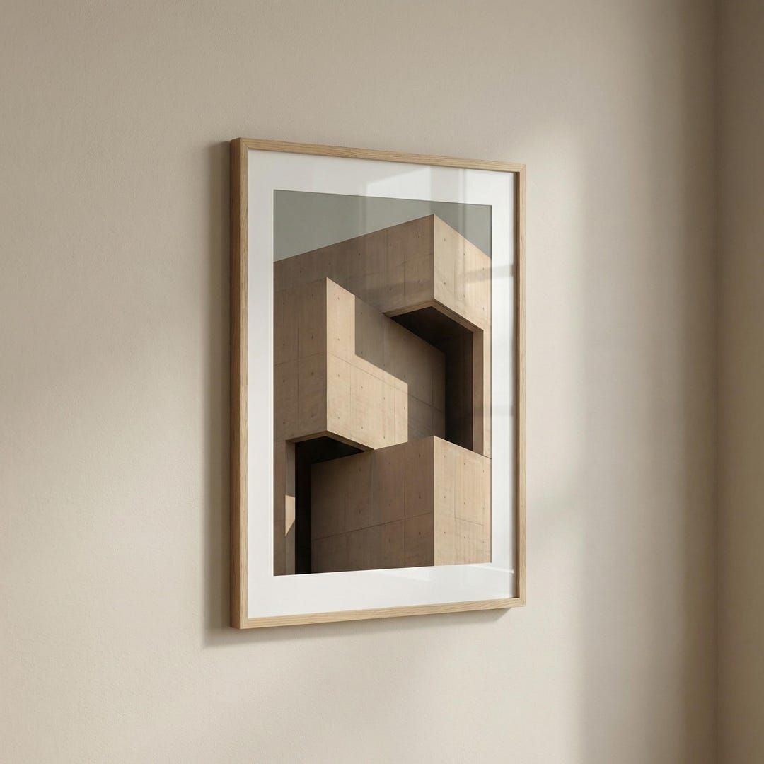 Brutalist Architecture Print – Minimalist Concrete Building Wall Art - Etsy