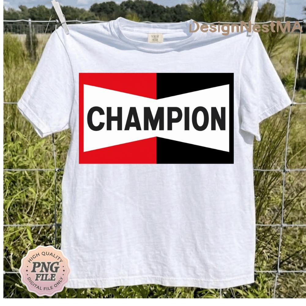 Vintage Champion Spark Plug Shirt - Etsy