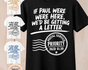 Als Paul hier was, zouden we een brief krijgen, png: christelijke humor kerkmeme png Bijbelgrap schriftlach (digitale download)